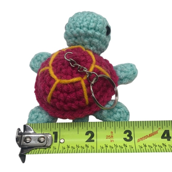 Hand Crochet  Sea Turtle  Amigurumi Keychain Bag Accessories - Picture 10 of 16